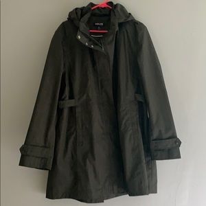 Green Kirkland Hooded Rain Jacket